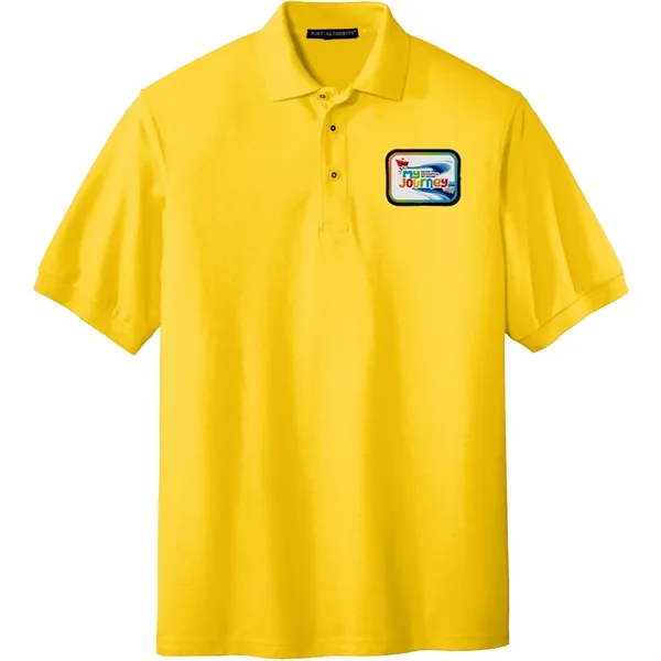 PORT AUTHORITY® SILK TOUCH™ POLO WITH EMBLEM... from ASI 30208 A P Specialties / AP Specialties