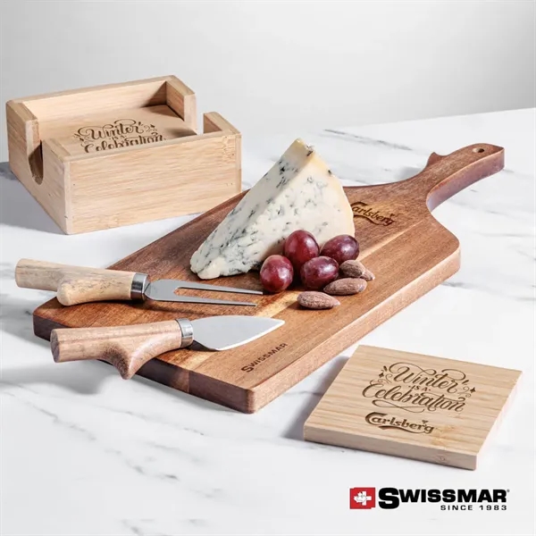 The Swissmar Paddle Board & Bamboo Coaster Set meets all of... from ASI 84592 St Regis Group