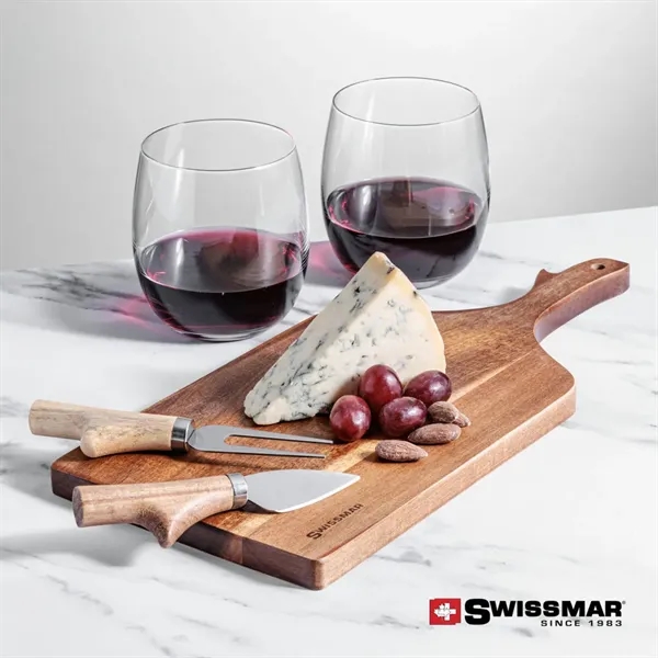 The Swissmar Paddle Board & 2 Stemless Wine is crafted from... from ASI 84592 St Regis Group