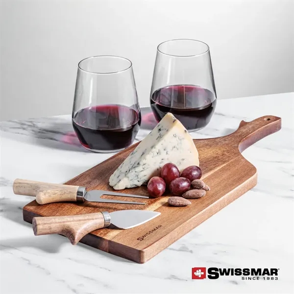 The Swissmar Paddle Board & 2 Stemless Wine is crafted from... from ASI 84592 St Regis Group