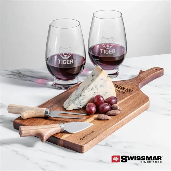 The Swissmar Paddle Board & 2 Stemless Wine is crafted from... from ASI 84592 St Regis Group