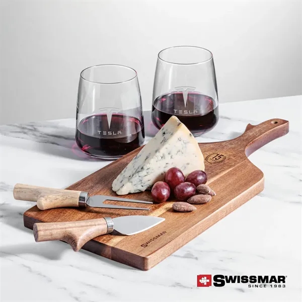 The Swissmar Paddle Board & 2 Stemless Wine is crafted from... from ASI 84592 St Regis Group