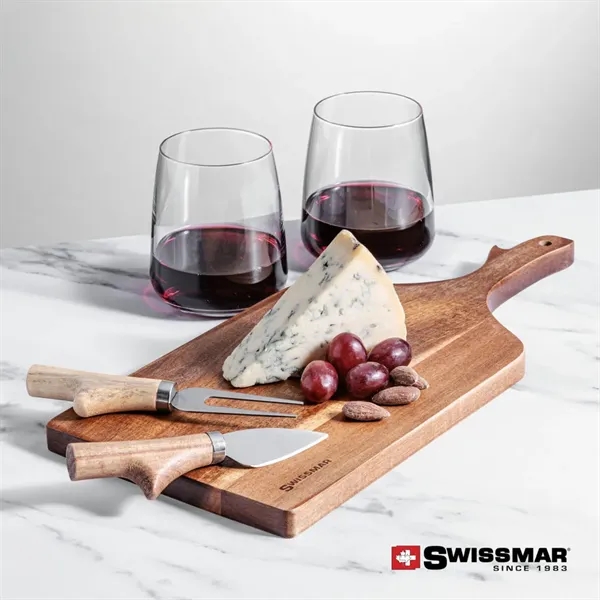 The Swissmar Paddle Board & 2 Stemless Wine is crafted from... from ASI 84592 St Regis Group
