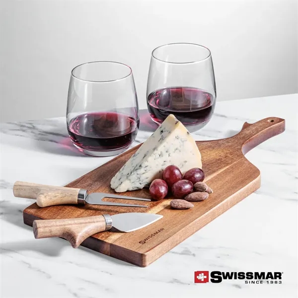 The Swissmar Paddle Board & 2 Stemless Wine is crafted from... from ASI 84592 St Regis Group