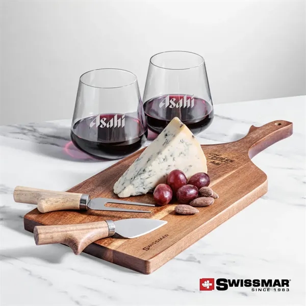 The Swissmar Paddle Board & 2 Stemless Wine is crafted from... from ASI 84592 St Regis Group