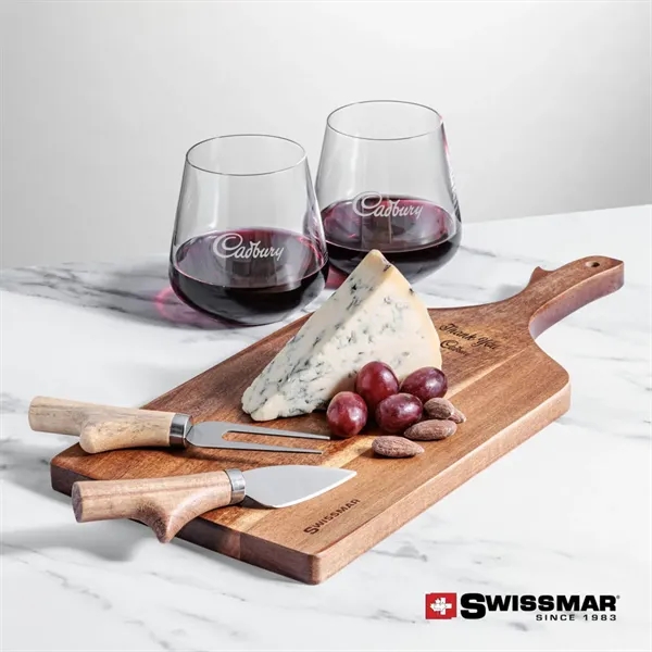 The Swissmar Paddle Board & 2 Stemless Wine is crafted from... from ASI 84592 St Regis Group