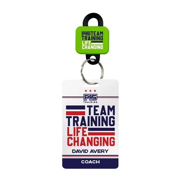 Keychain and badge clip with locking design.... from ASI 88060 Snugz/USA Inc