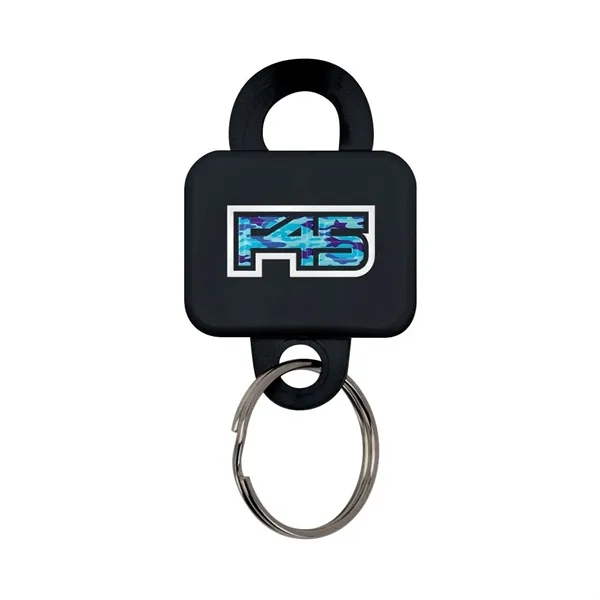 Keychain and badge clip with locking design.... from ASI 88060 Snugz/USA Inc