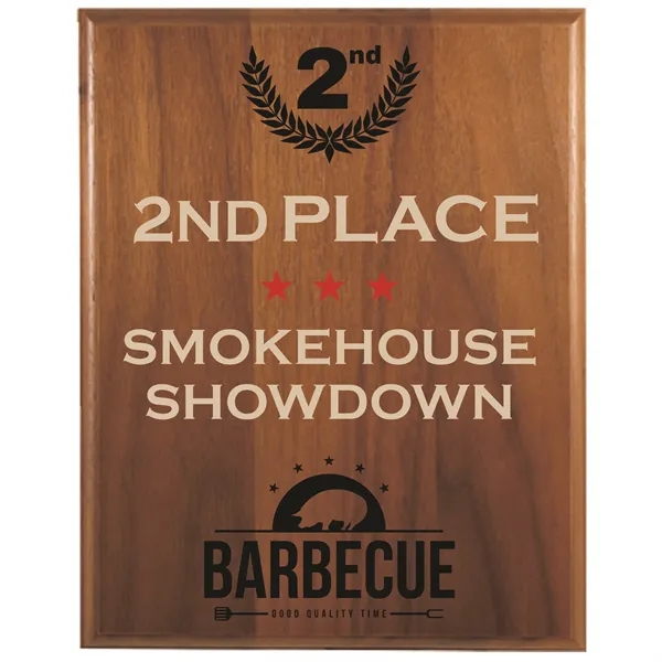 10 1/2" x 13" x 3/4" walnut wood step edge plaque... from ASI 74601 Calico