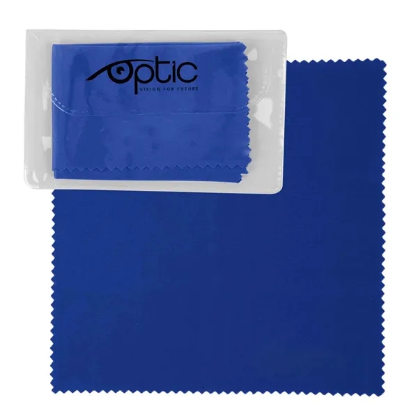 6" x 6" cleaning cloth with case.... from ASI 63549 Jornik Manufacturing Corp
