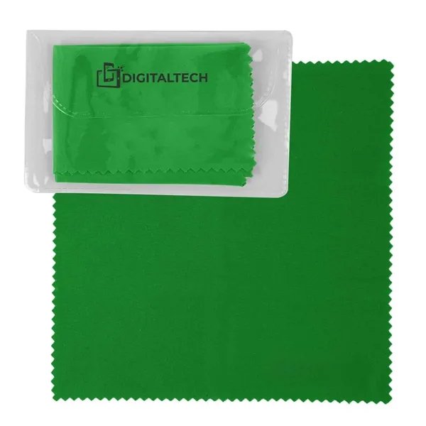 6" x 6" cleaning cloth with case.... from ASI 63549 Jornik Manufacturing Corp