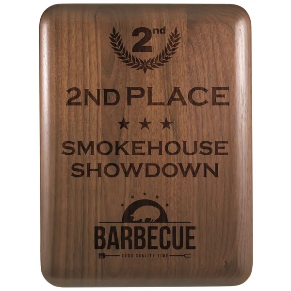 9" x 12" x 3/4" walnut plaque with elliptical edge and... from ASI 74601 Calico