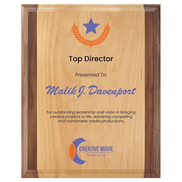 8" x 10" x 3/4" genuine Red Alder and walnut wood... from ASI 74601 Calico