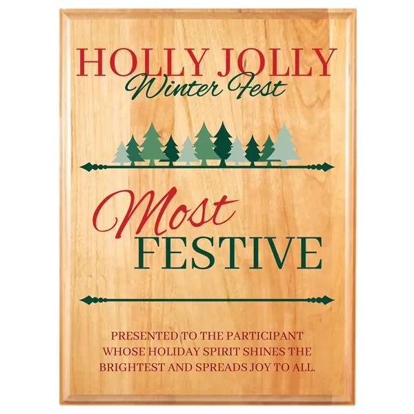 9" x 12" Genuine Cherry Plaque. Keyholed for hanging.... from ASI 74601 Calico