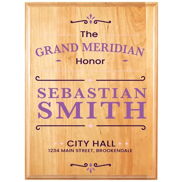 6" x 8" Genuine Cherry Plaque. Keyholed for hanging.... from ASI 74601 Calico