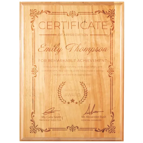 6" x 8" Genuine Cherry Plaque. Keyholed for hanging.... from ASI 74601 Calico