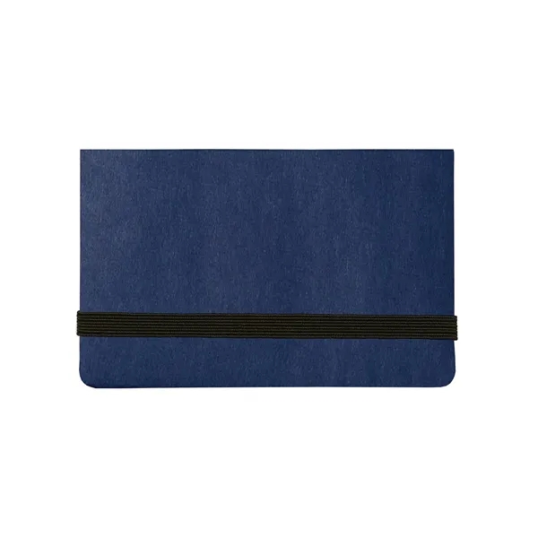 Business card sticky pack with pocket, elastic closure, five assorted sticky... from ASI 79530 Prime Line