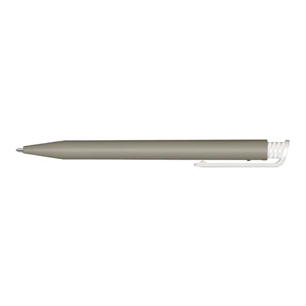 Plunger action ballpoint pen with matte barrel, pocket clip; made of... from ASI 68507 The Magnet Group / Castelli