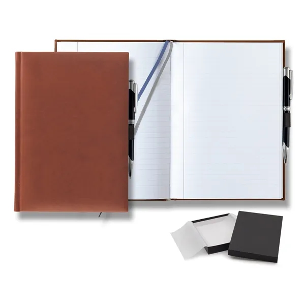 Tucson Grande Lined White Page Journal Gift Set... from ASI 68507 The Magnet Group / Castelli