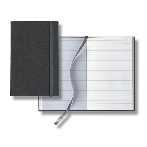 Pocket-sized journal with 160 pages or gray ruled paper, silver ribbon... from ASI 68507 The Magnet Group / Castelli