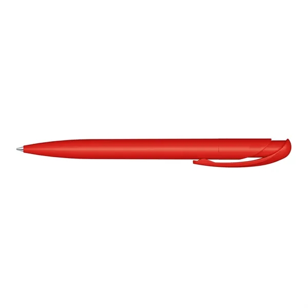Plunger action plastic ballpoint pen with matte surface and black ink.... from ASI 68507 The Magnet Group / Castelli