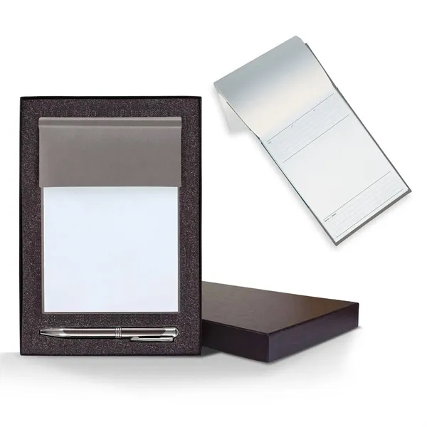 Cube notes gift set with 640 page blank pad, leather-look cover,... from ASI 68507 The Magnet Group / Castelli