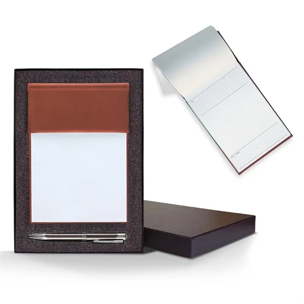 Cube notes gift set with 640 page blank pad, leather-look cover,... from ASI 68507 The Magnet Group / Castelli