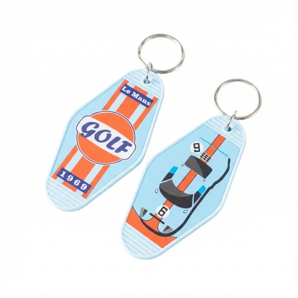 Vintage plastic motel keychain plus full color UV printing on 1... from ASI 37218 Athena Promo (tm)
