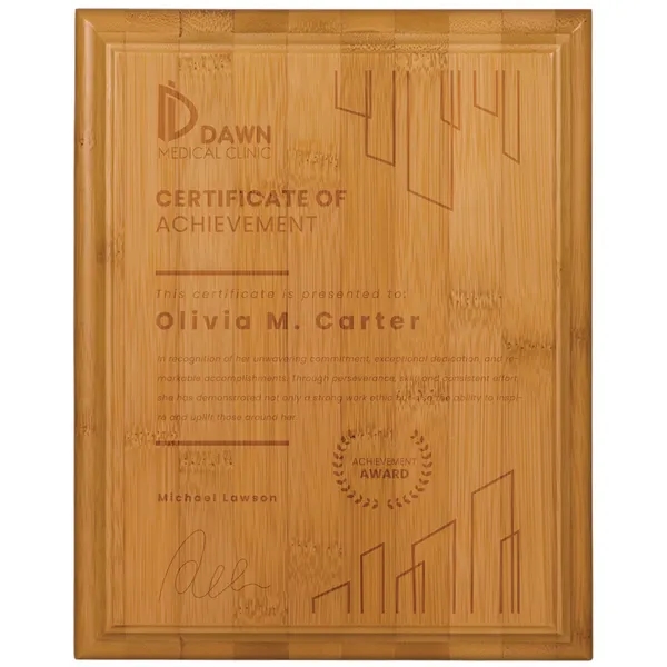 8" x 10" rectangle plaque made of eco-friendly bamboo with keyhole... from ASI 74601 Calico