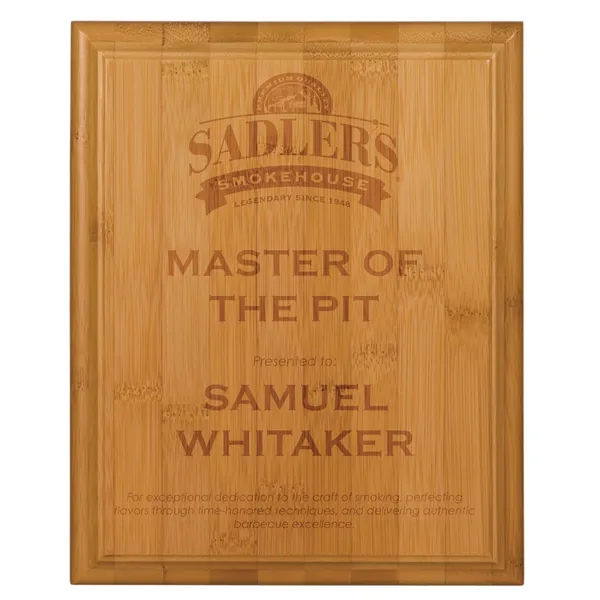 7" x 9" rectangle plaque made of eco-friendly bamboo with keyhole... from ASI 74601 Calico