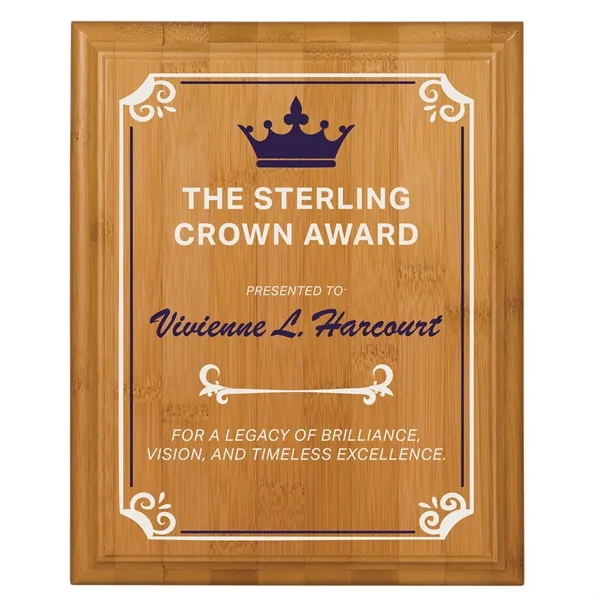 7" x 9" rectangle plaque made of eco-friendly bamboo with keyhole... from ASI 74601 Calico
