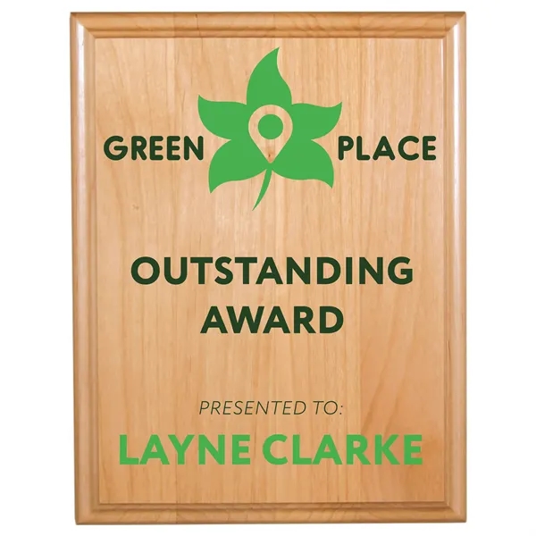 7" x 9" x 3/4" All American Red Alder display plaque.... from ASI 74601 Calico