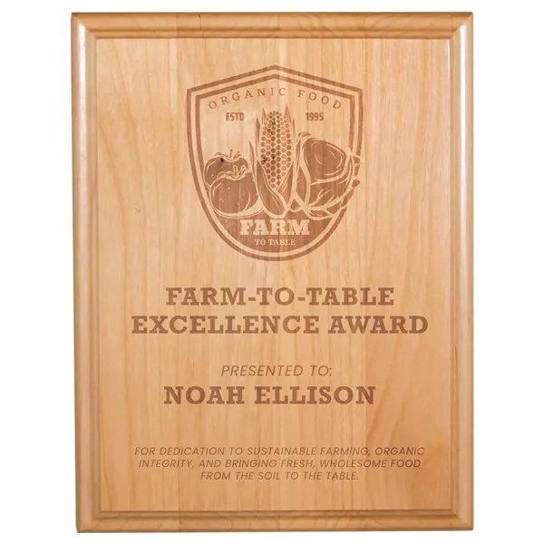 7" x 9" x 3/4" All American Red Alder display plaque.... from ASI 74601 Calico