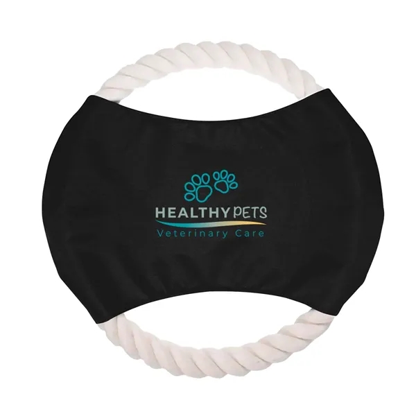 8" dog rope toy with full color imprint.... from ASI 63549 Jornik Manufacturing Corp / Jornik