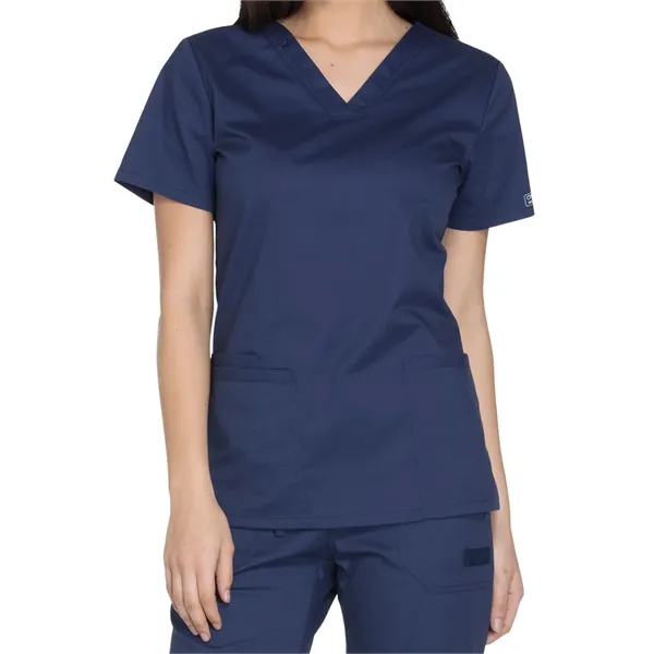 Cherokee Workwear Core Stretch Women's V-Neck Top... from ASI 86018 Scrub Authority / Uniform Stores