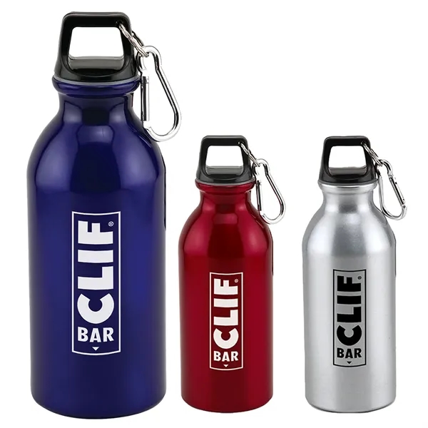 20-ounce bottle with a lid, handle, and carabiner clip.... from ASI 57653 Gold Bond