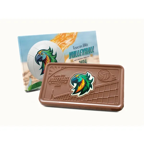 Custom engraved dark and milk chocolate grand combo bar.... from ASI 44897 Chocolate Chocolate