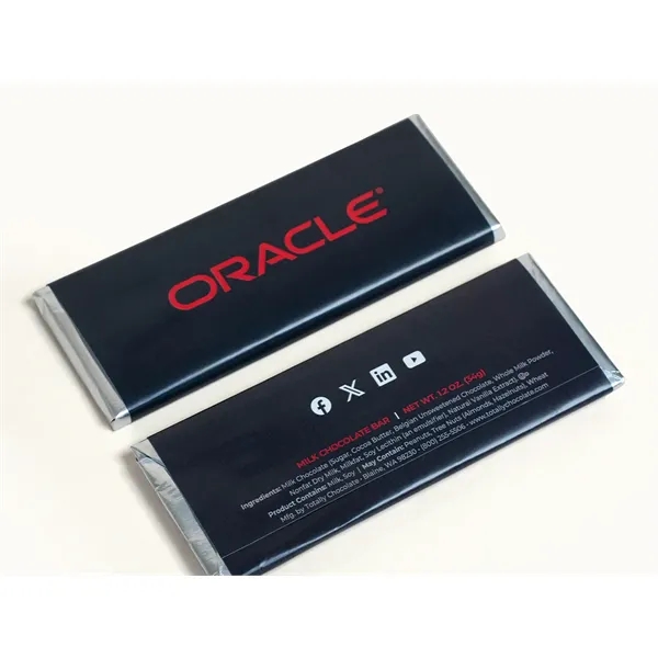 Custom engraved classic 2x5 premium thick pour chocolate bar.... from ASI 44897 Chocolate Chocolate