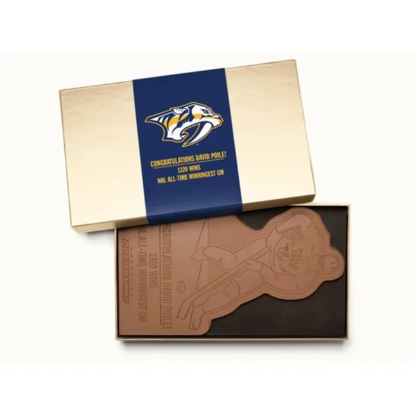 Fully custom chocolate indulgent shape branded with your logo or design,... from ASI 44897 Chocolate Chocolate