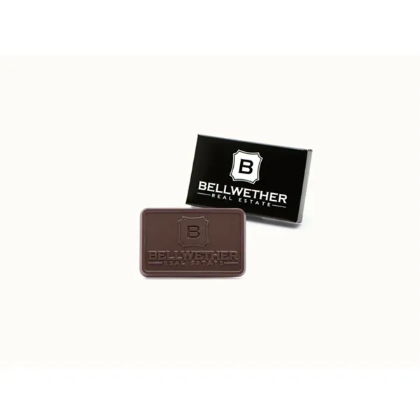 Custom chocolate business card with your corporate logo and branding.... from ASI 44897 Chocolate Chocolate