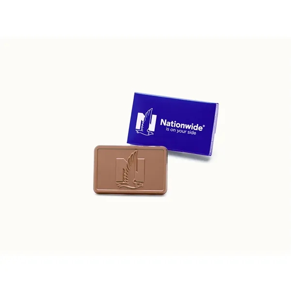 Custom chocolate business card with your corporate logo and branding.... from ASI 44897 Chocolate Chocolate