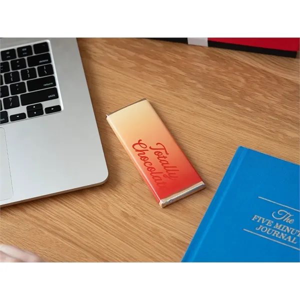 2" x 5" premium chocolate bar with your corporate logo and... from ASI 44897 Chocolate Chocolate