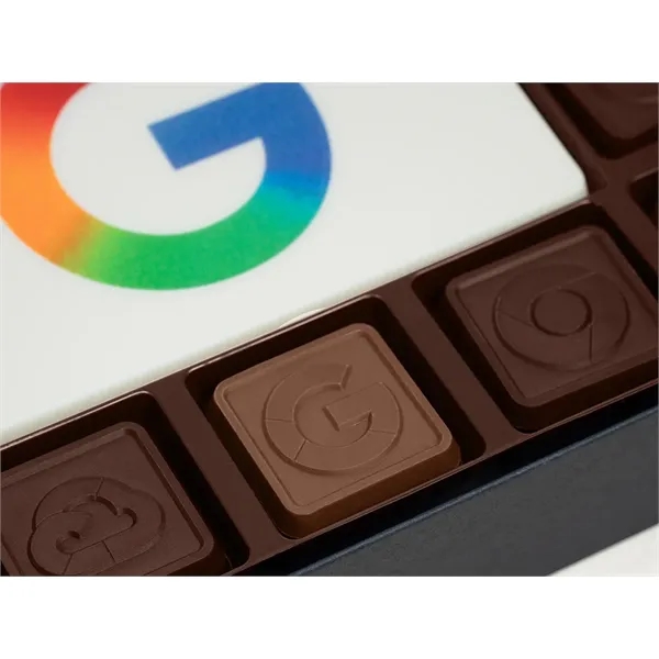Custom 90-piece box of engraved premium chocolates.... from ASI 44897 Chocolate Chocolate
