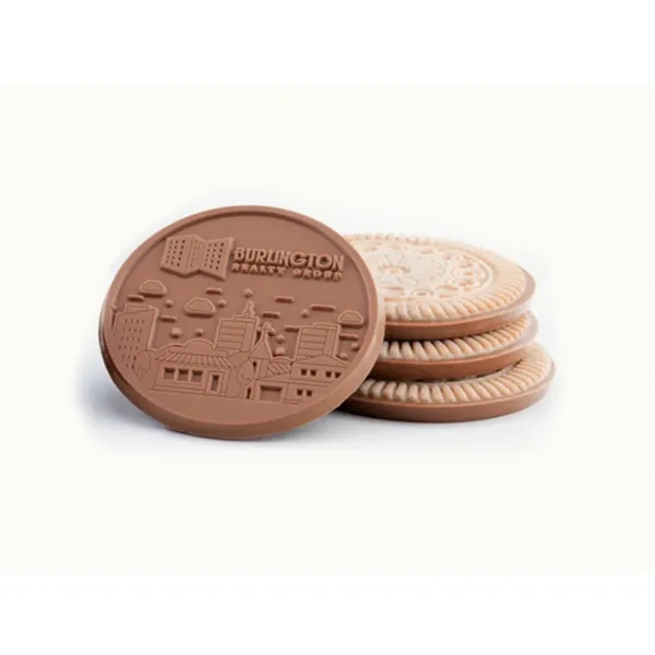 Custom individual customized cookies in clear flow wrap.... from ASI 44897 Chocolate Chocolate