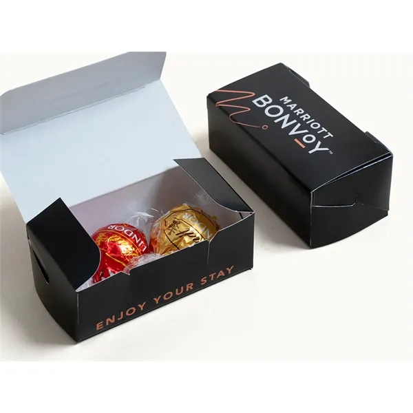 Create a lasting impression with custom chocolate truffle boxes.... from ASI 44897 Chocolate Chocolate
