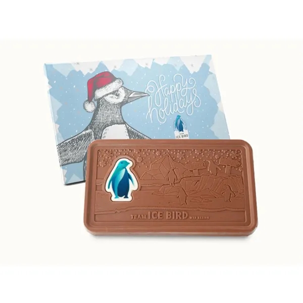 Custom engraved dark and milk chocolate combo bar with your corporate... from ASI 44897 Chocolate Chocolate