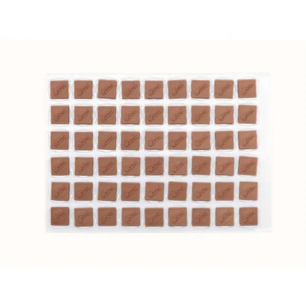 Custom chocolate restaurant dessert toppers in milk, white or dark chocolate.... from ASI 44897 Chocolate Chocolate