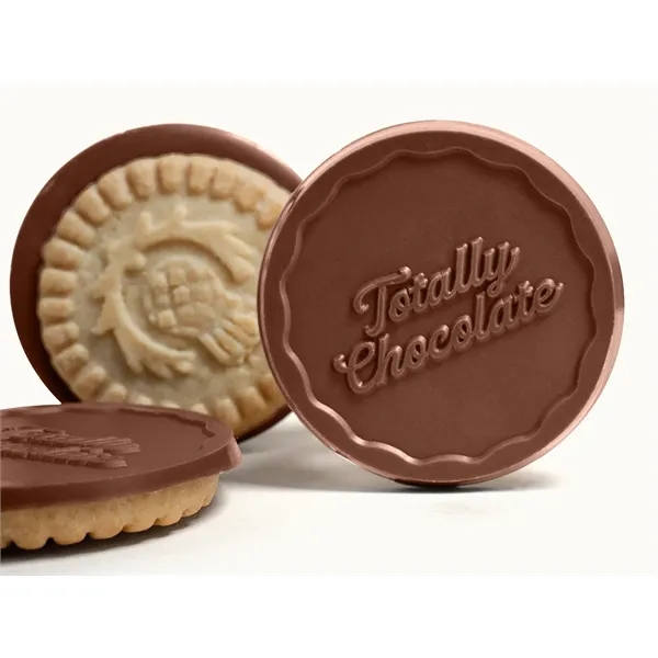 Custom 2-piece chocolate cookies and customized box.... from ASI 44897 Chocolate Chocolate