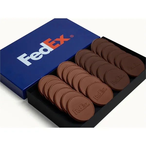 Custom chocolate cookies and customized box.... from ASI 44897 Chocolate Chocolate