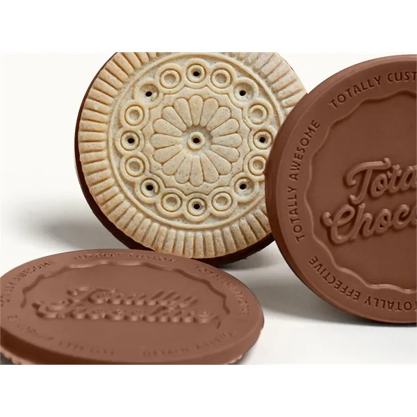 Custom individual customized cookies in clear flow wrap.... from ASI 44897 Chocolate Chocolate